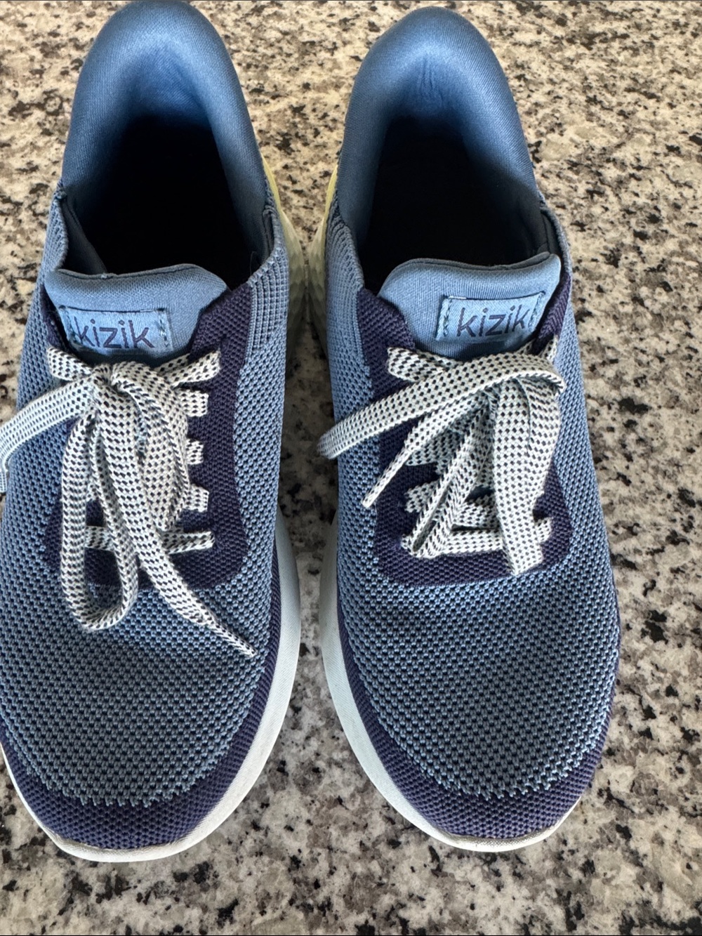 Kizik Women’s Slip-On Knit Sneakers in Blue